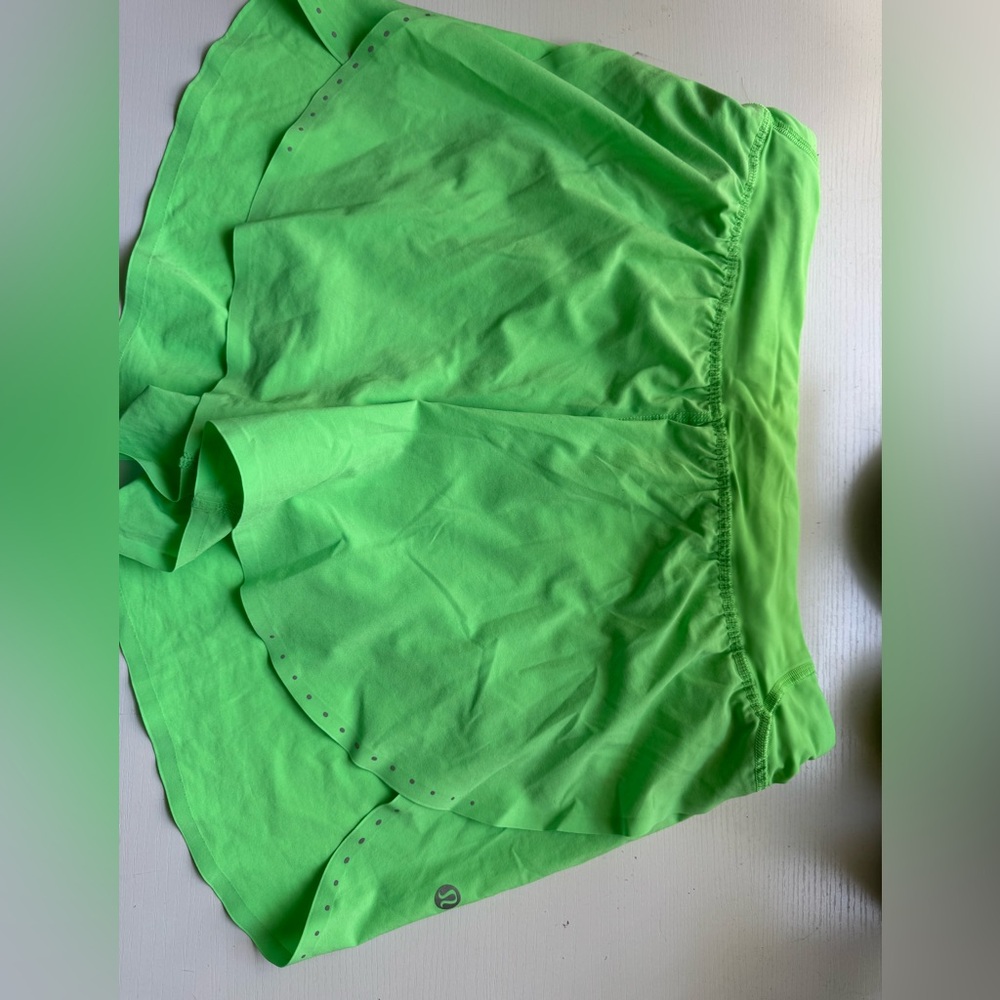 Bright Green Lululemon shorts